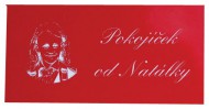 Plastov cedulka 120 x 60 mm