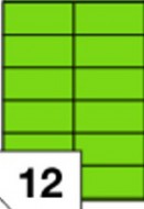 Etikety 105 x 48 zelen