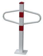 Parkovac� z�brana M pevn� s deskou-b�l�