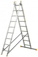 Hliníkový žebřík DW2x9 příček, 150 kg - zvětšit obrázek